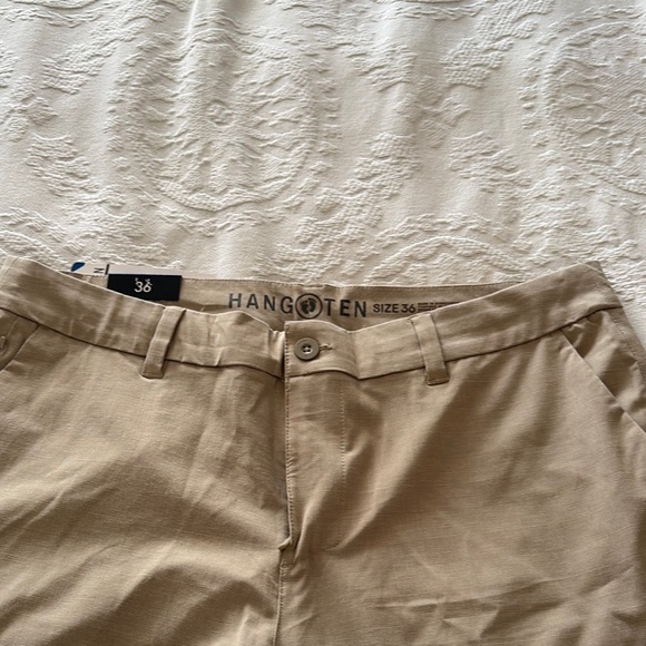 BNWT Hang Ten Men's Tan Hybrid Shorts - Picture 4 of 12